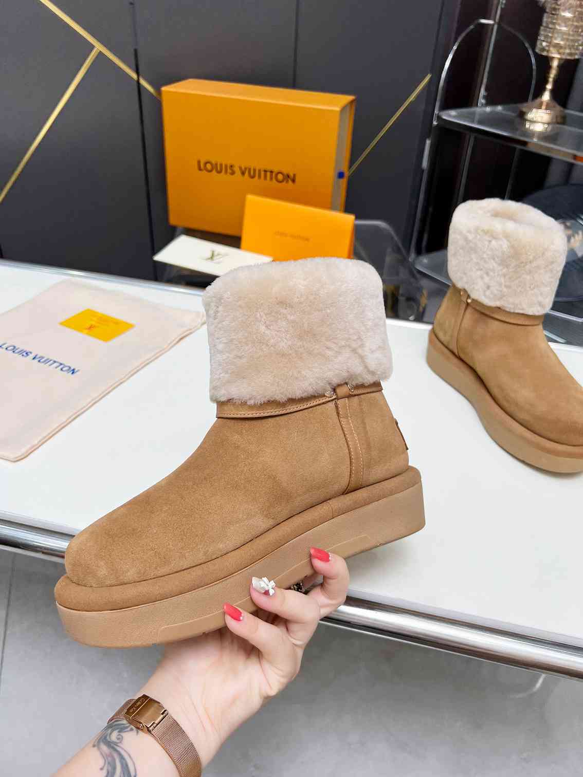 nmb ASPEN PLATFORM ANKLE BOOT BEIGE 1AC79I