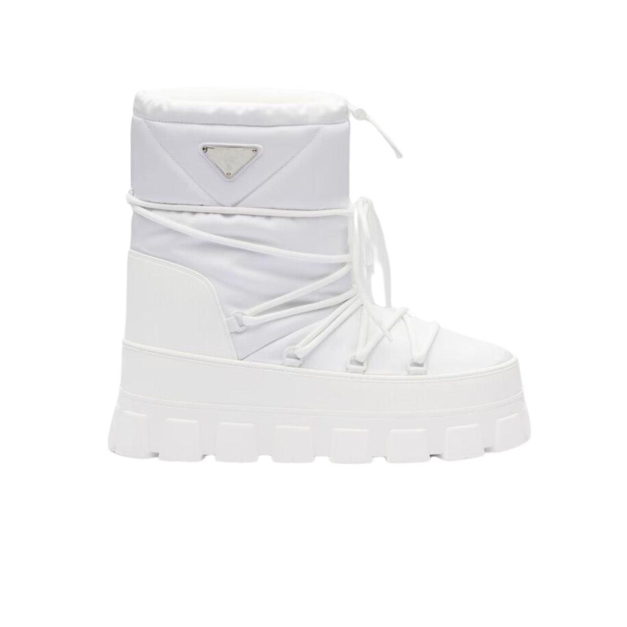 PD NYLON GABARDINE APRÈS SKI BOOTIES WHITE 2U007N 3LFV F0009 F 040
