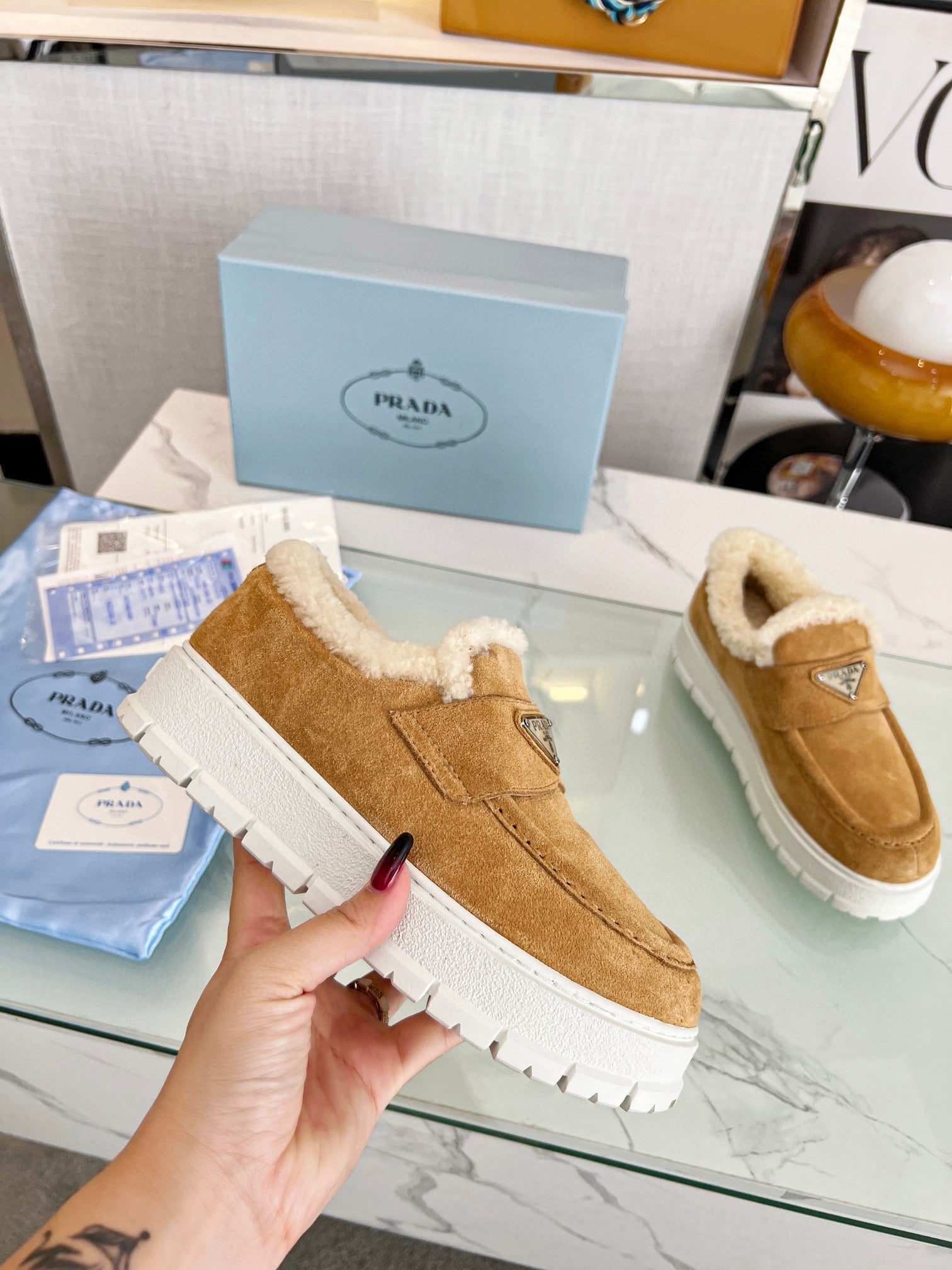 VBS SUEDE LOAFER BOOTIES ECRU 1D245N 3I2M F0379 F ZB45
