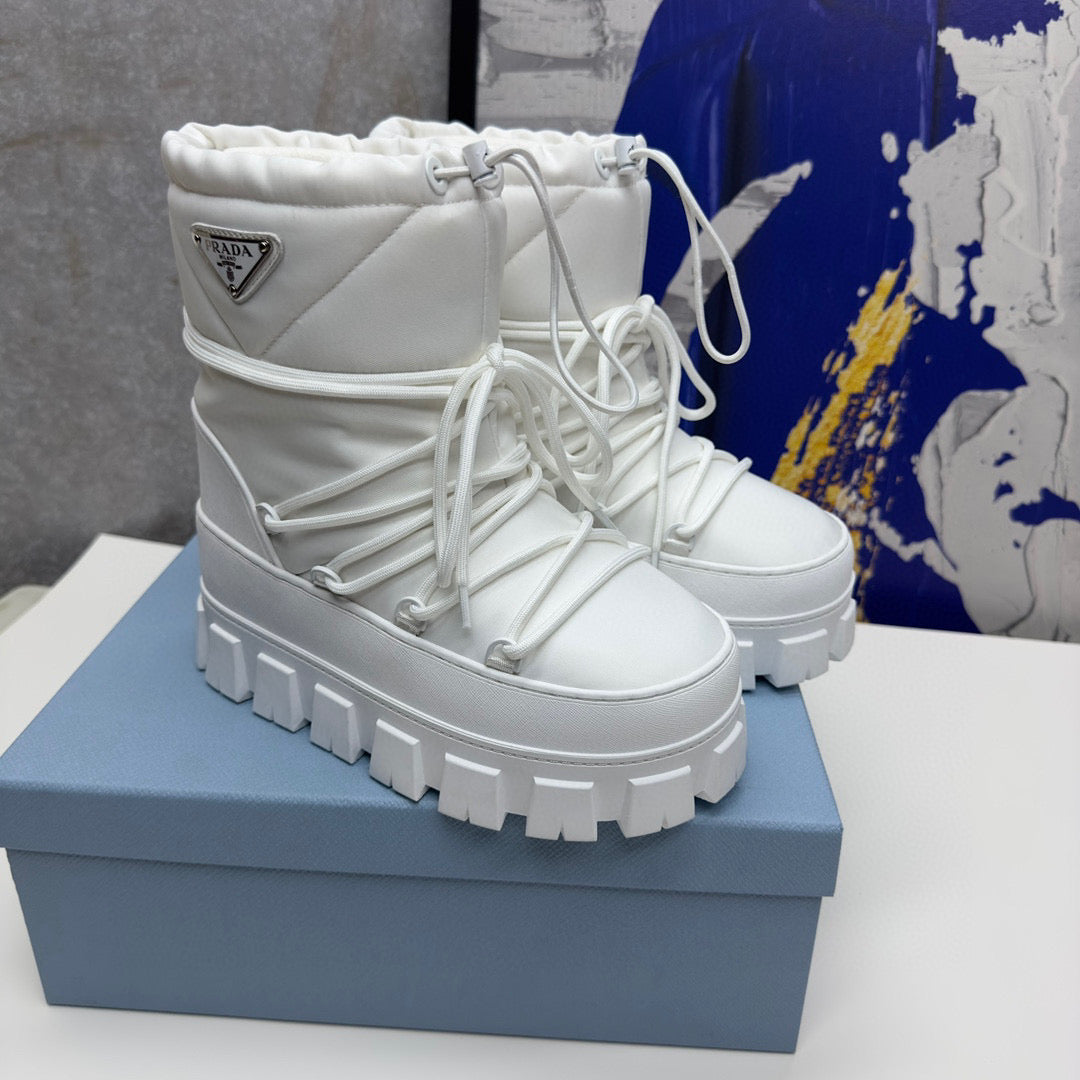 VBS NYLON GABARDINE APRÈS SKI BOOTIES WHITE 2U007N 3LFV F0009 F 040