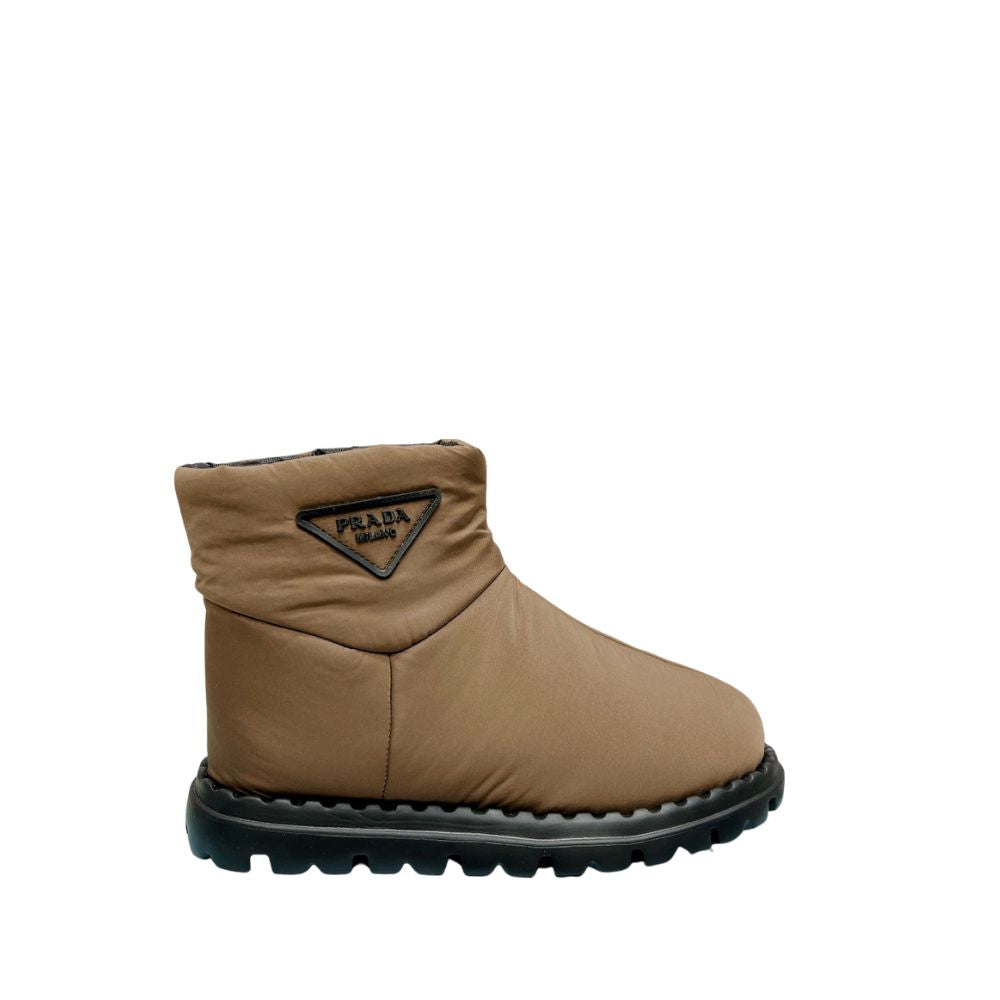 VBS NYLON FABRIC BOOTIES BROWN