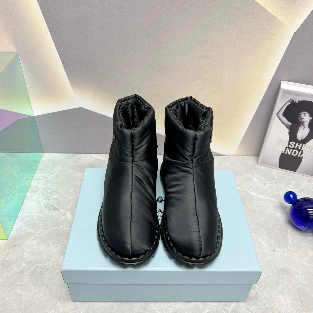 VBS NYLON FABRIC BOOTIES BLACK 1T259N 3LGO F0002 F 020