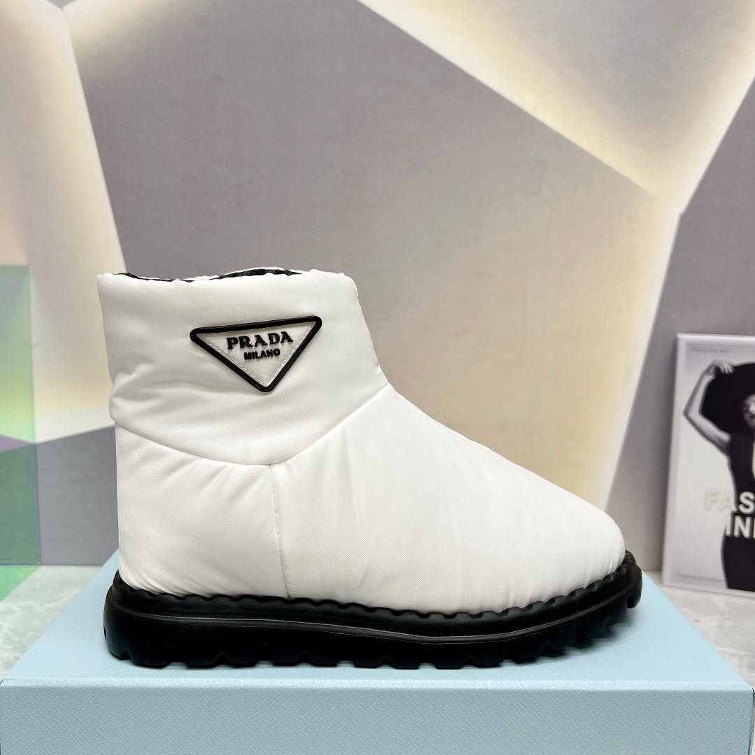 VBS NYLON FABRIC BOOTIES WHITE