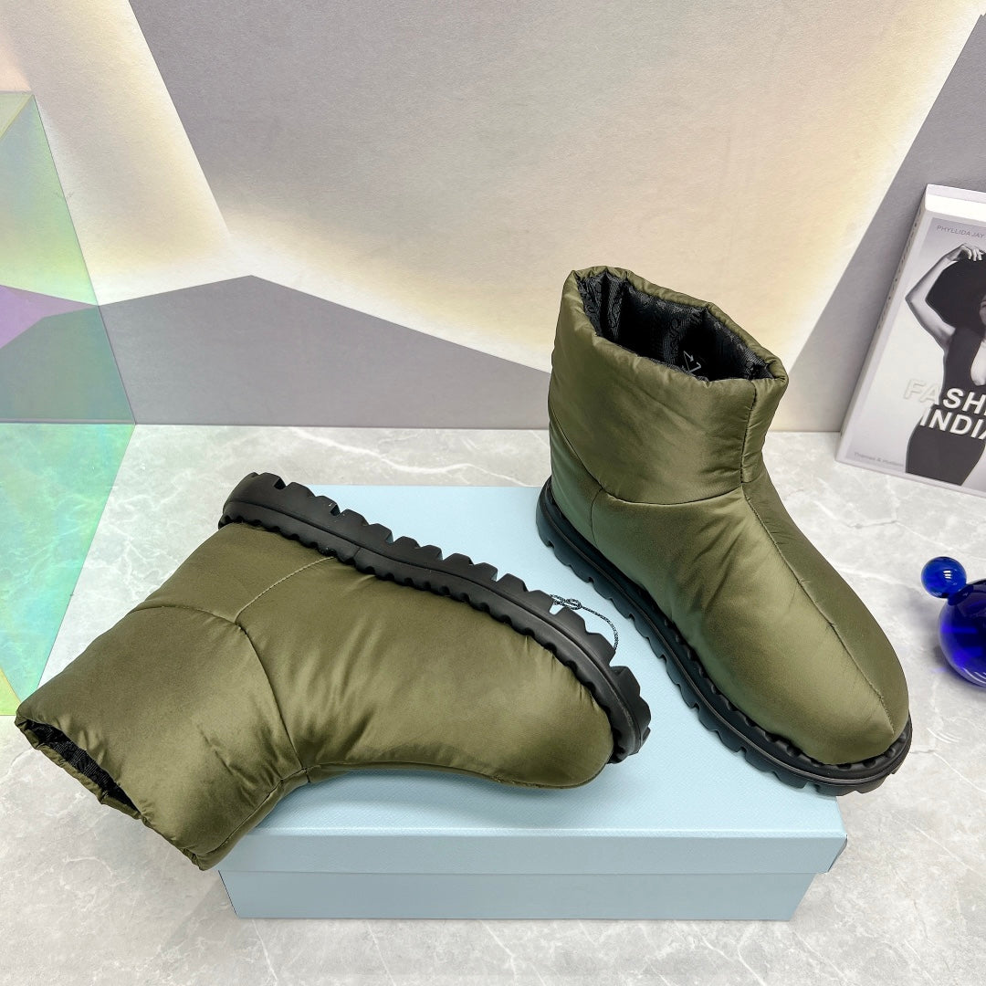 PD NYLON FABRIC BOOTIES GREEN