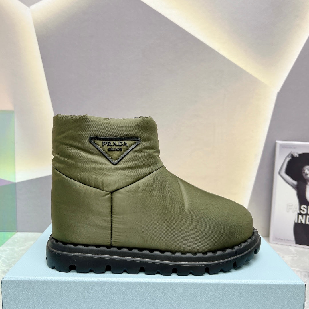 PD NYLON FABRIC BOOTIES GREEN
