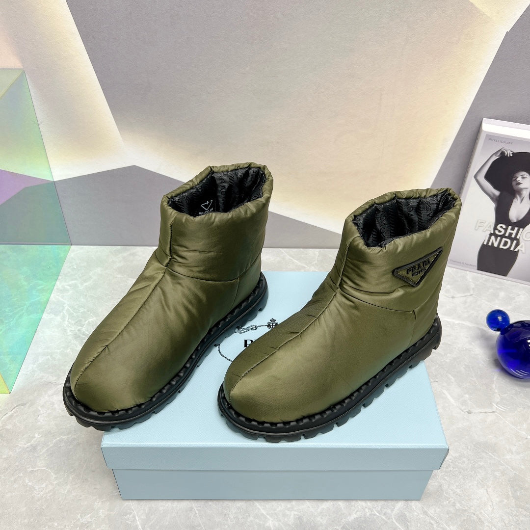 PD NYLON FABRIC BOOTIES GREEN