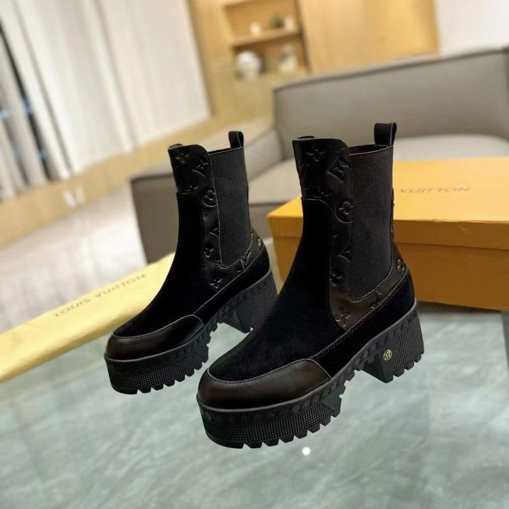 nmb LAUREATE PLATFORM CHELSEA BOOT BLACK 1AC7W6