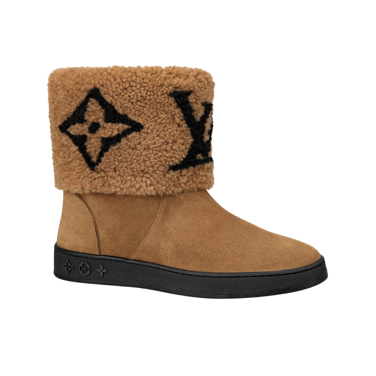 nmb SNOWDROP FLAT ANKLE BOOT BROWN