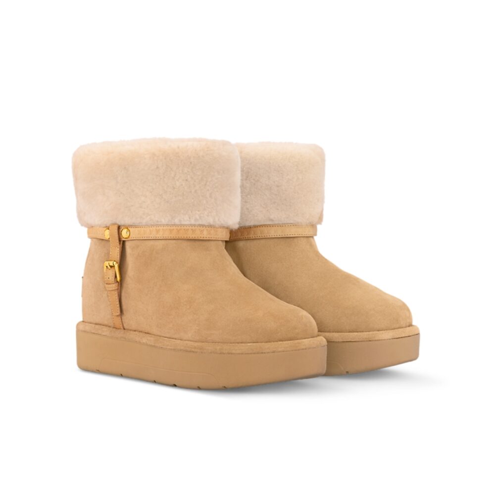 VBS ASPEN PLATFORM ANKLE BOOT BEIGE 1AC79I