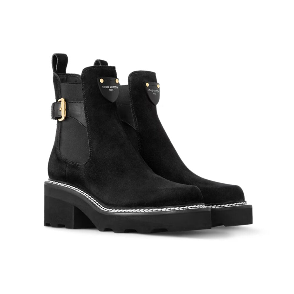 VBS VBS BEAUBOURG ANKLE BOOT SUEDE IN BLACK 1ACKCJ