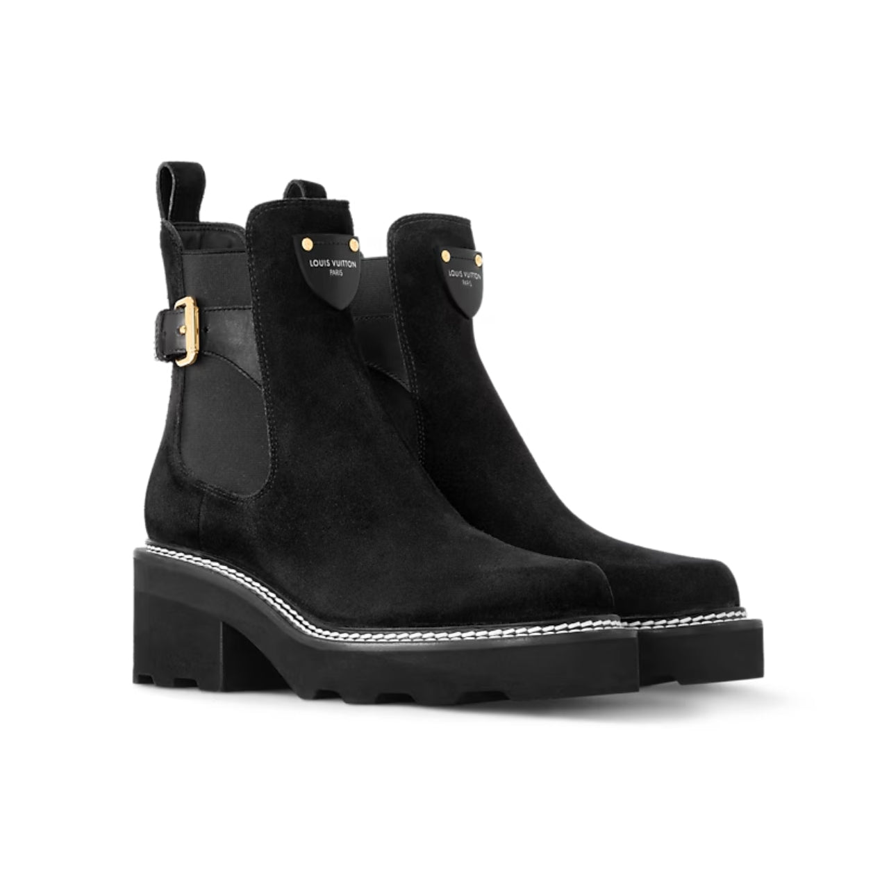 nmb nmb BEAUBOURG ANKLE BOOT SUEDE IN BLACK 1ACKCJ
