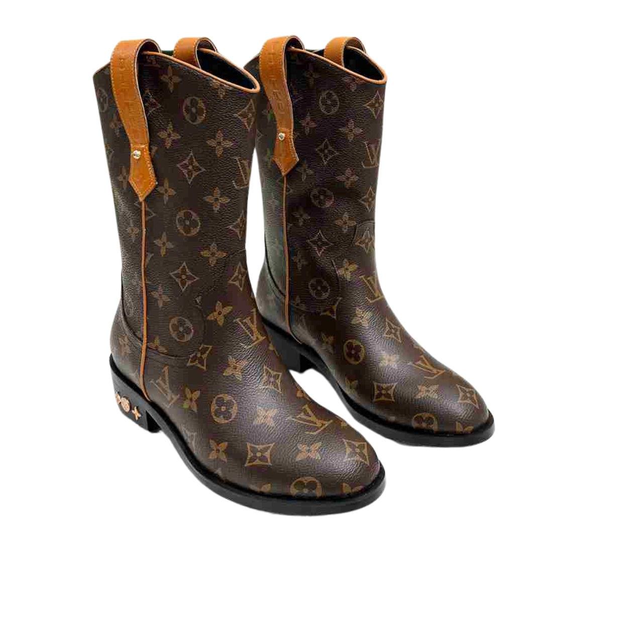 VBS VBS RIDER BOOTS MONOGRAM BROWN