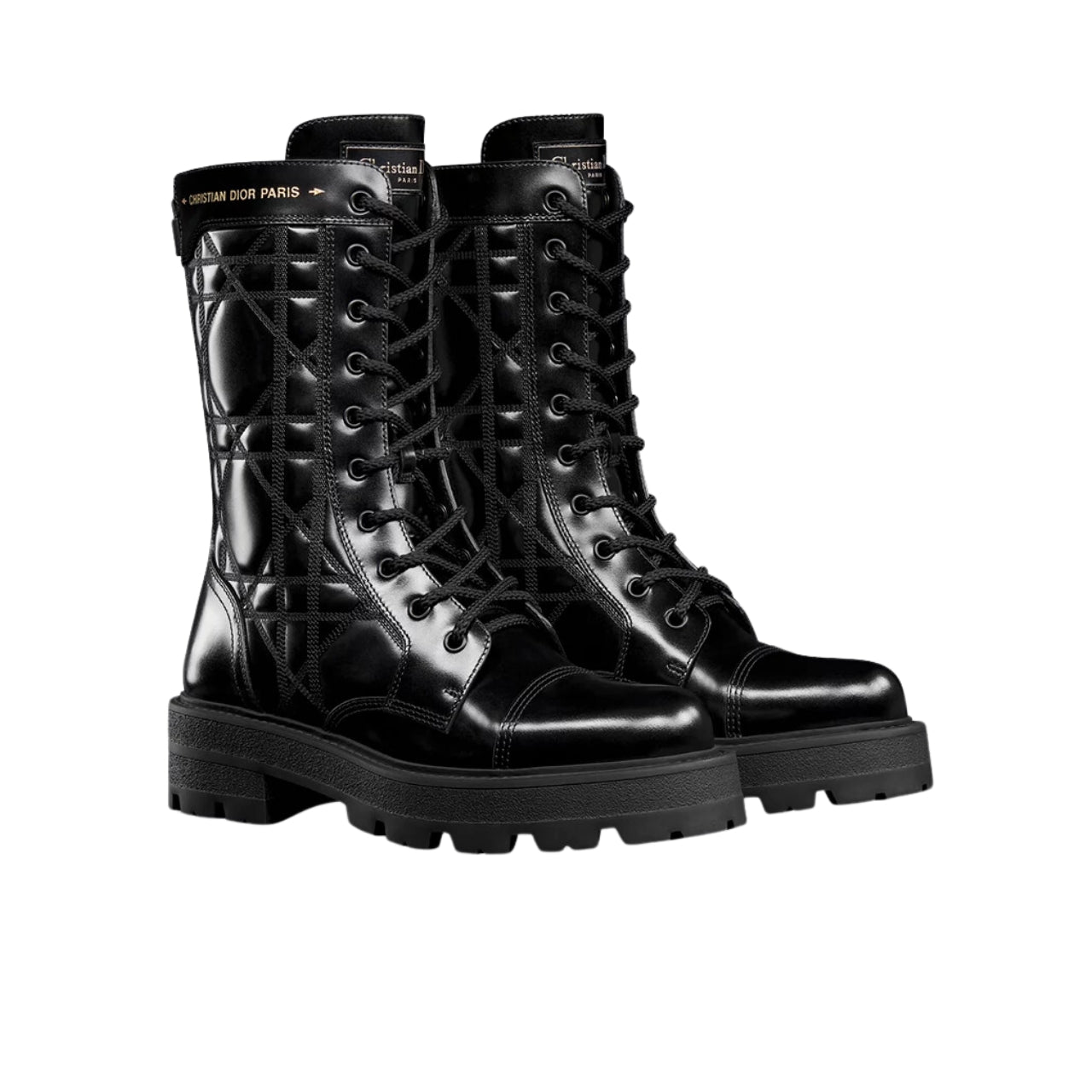 VBS D UNIT ANKLE BOOT QUILTED CANNAGE CALFSKIN BLACK KCI995CQC S900