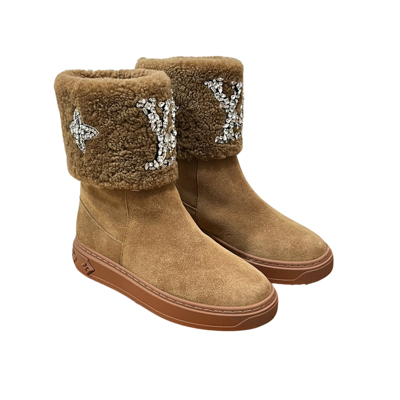 Vbs ANKLE BOOT STUVBSED WITH DIAMONDS BROWN