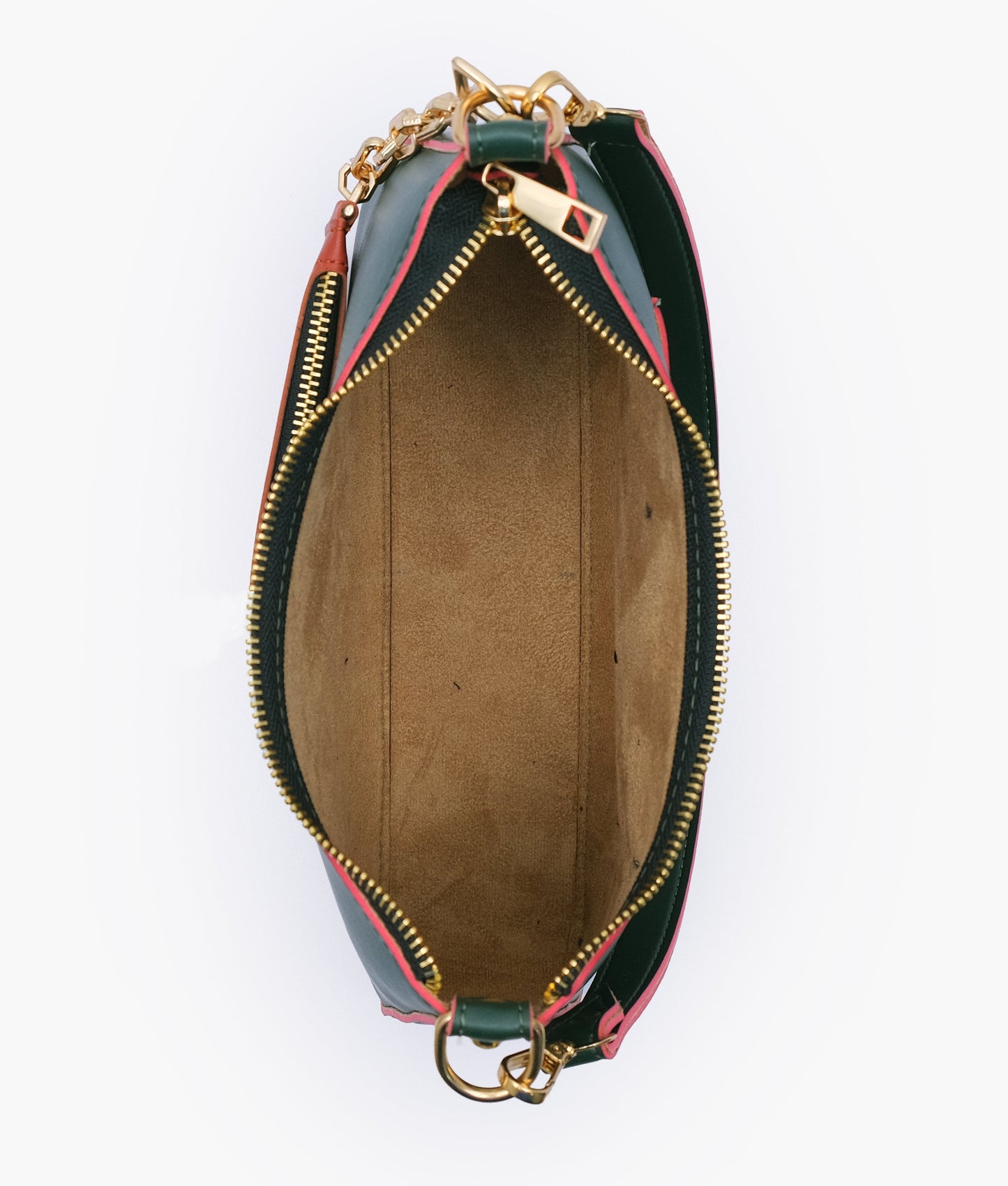 Army green hobo evening bag