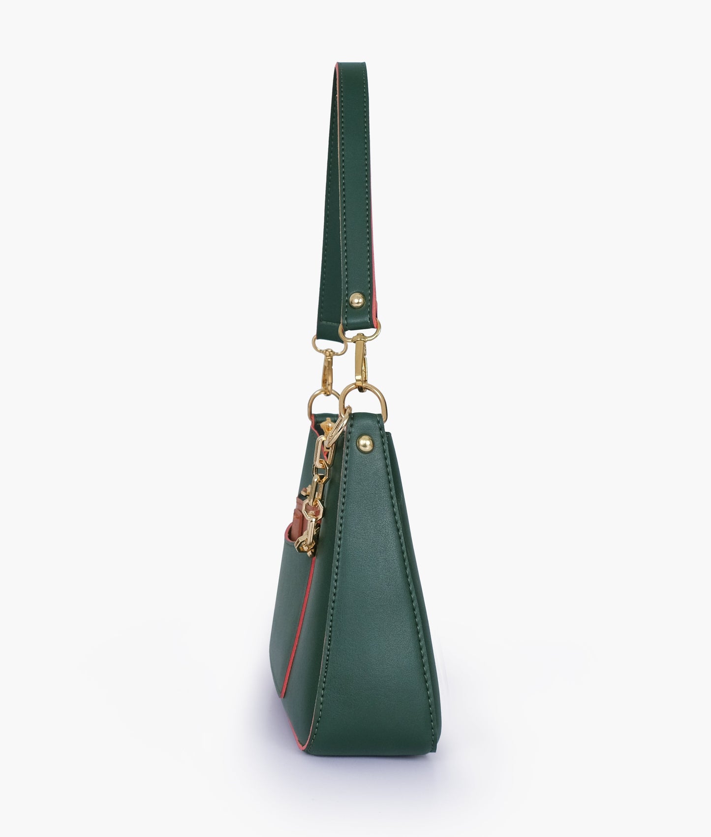 Army green hobo evening bag