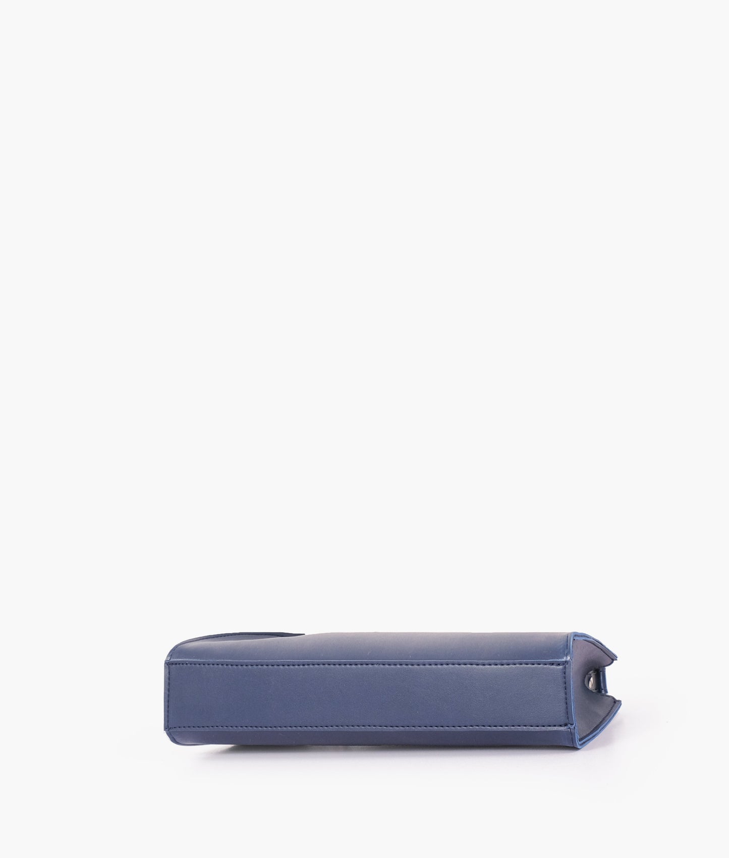 Blue elongated chain handle purse