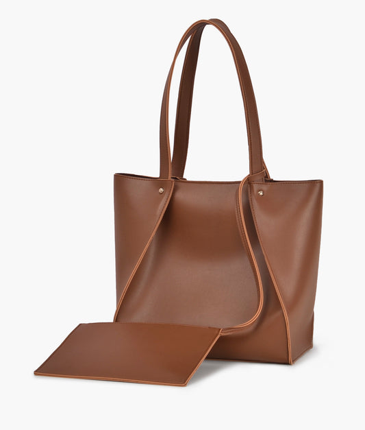 Brown shopping tote bag