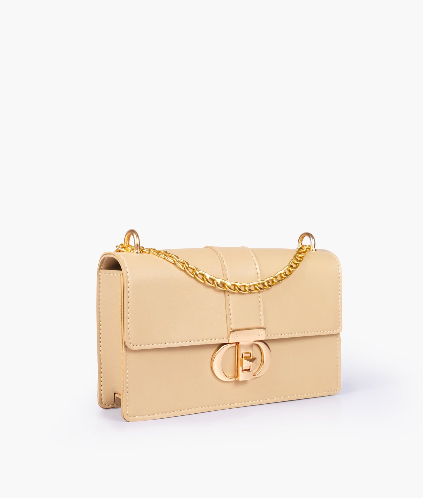 Off-white east-west shoulder bag with half chain