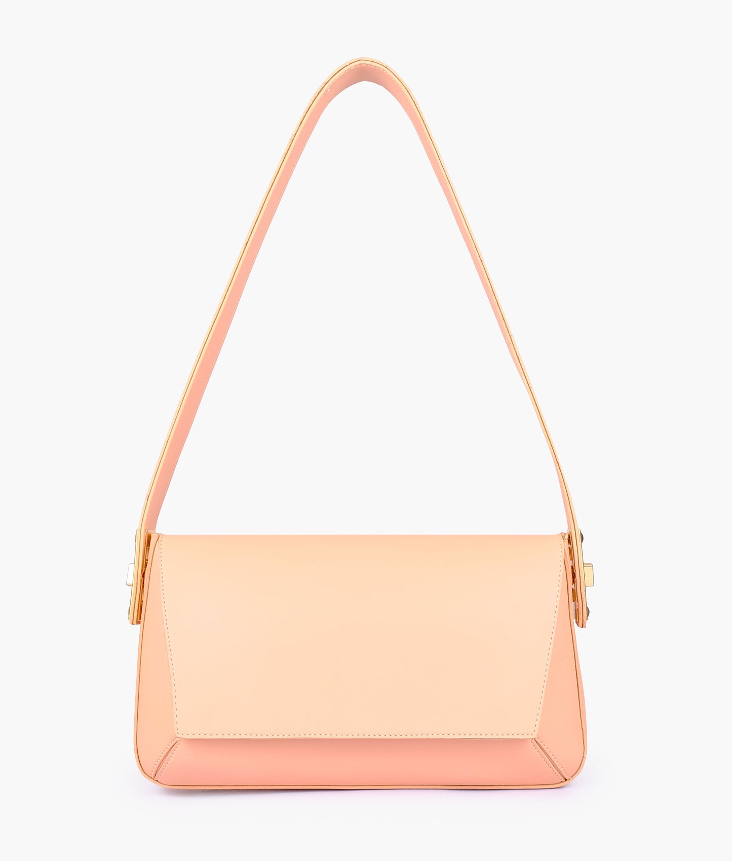 Peach mini flap bag