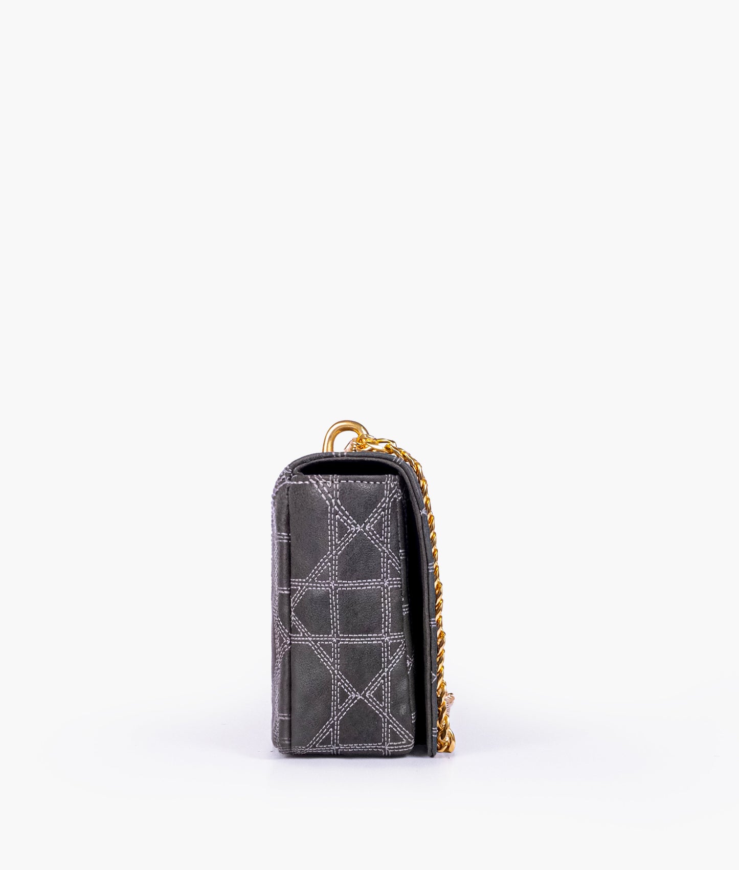Black quilted chain purse