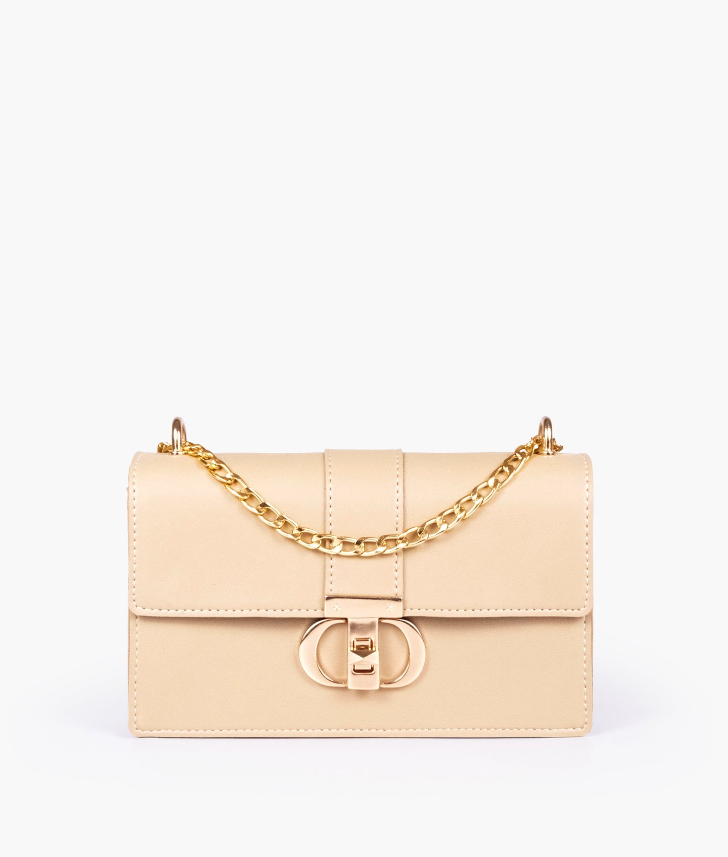 Off-white east-west shoulder bag with half chain