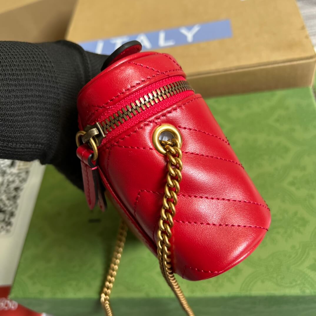 VBS 699515 Mini bucket bag 16cm Milk red