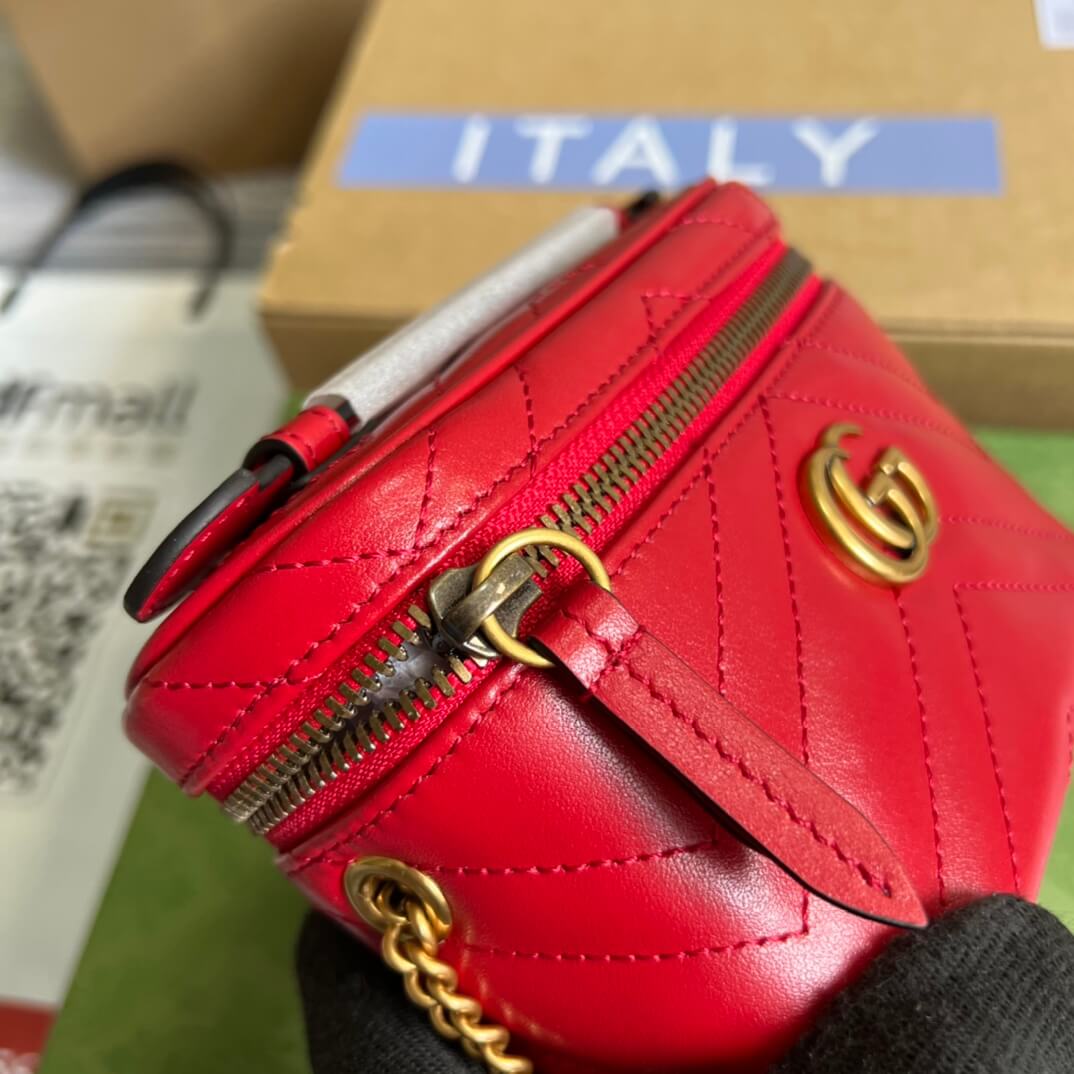 VBS 699515 Mini bucket bag 16cm Milk red