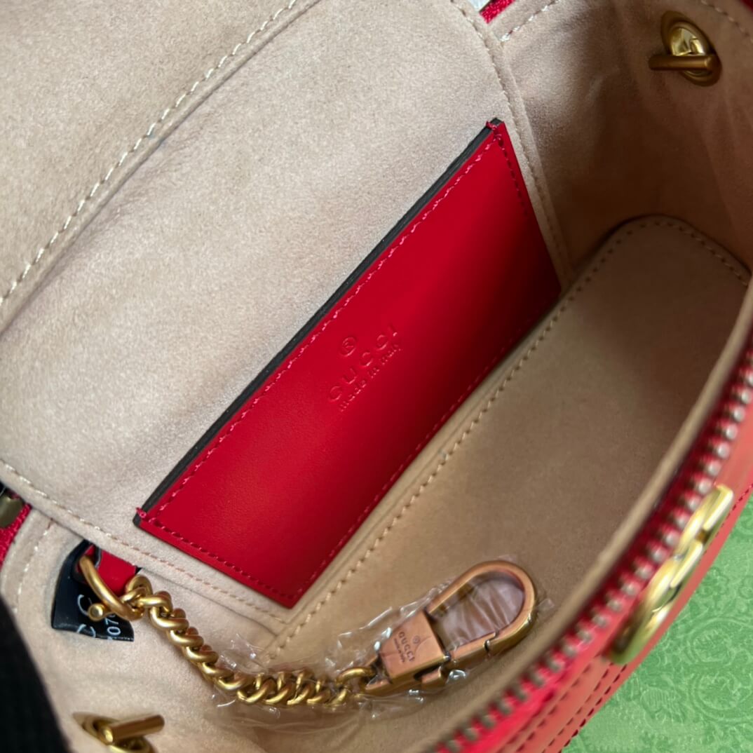 VBS 699515 Mini bucket bag 16cm Milk red