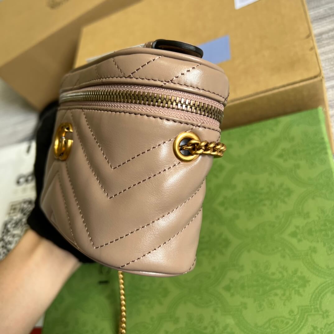 VBS 699515 Mini bucket bag 16cm Milk tea color
