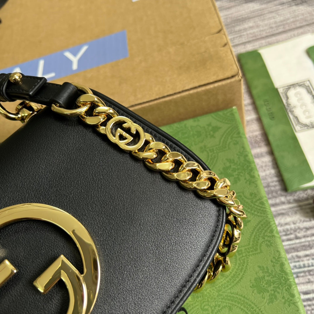 VBS 724645 subaxillary bag 21cm black Leather