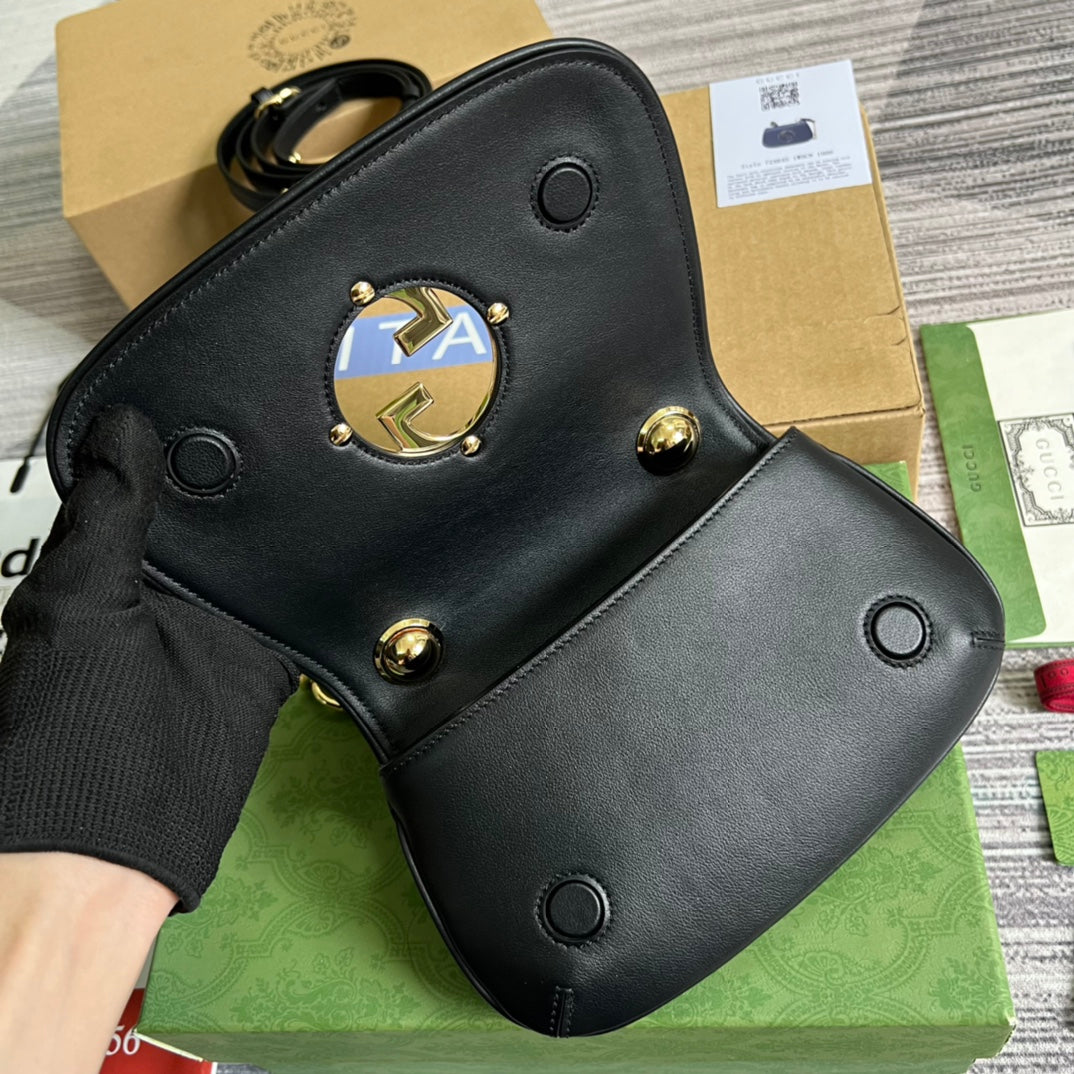 VBS 724645 subaxillary bag 21cm black Leather