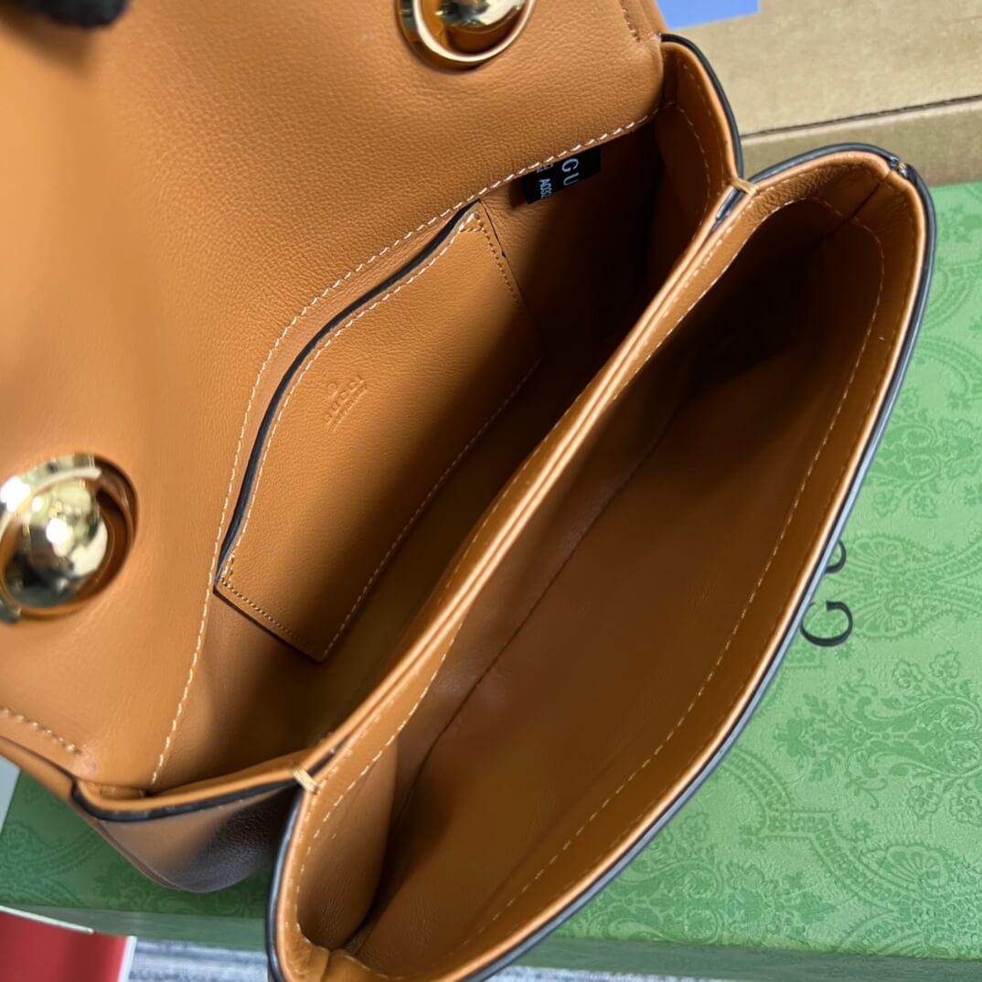 VBS 724645 subaxillary bag 21cm brown Leather