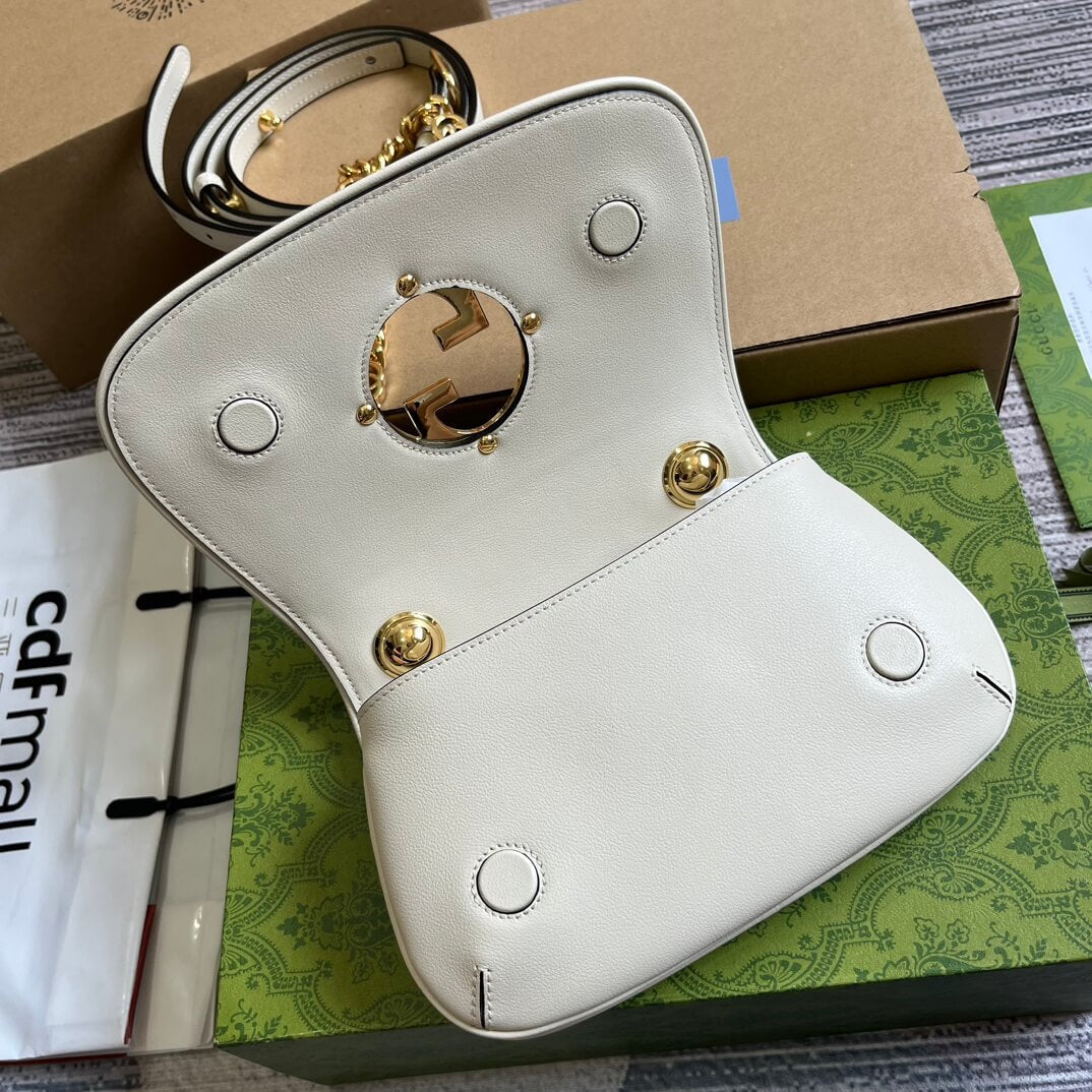 VBS 724645 subaxillary bag 21cm white Leather
