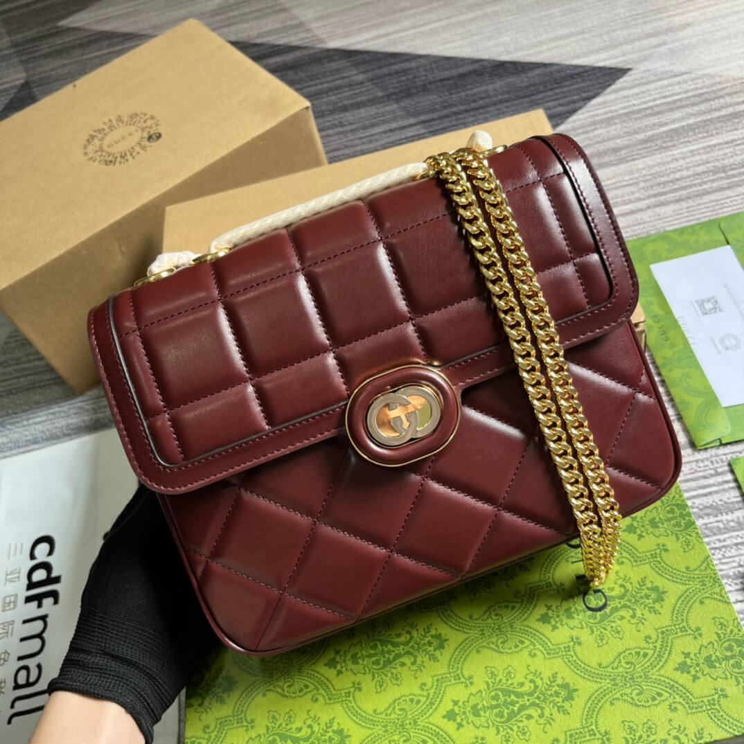 VBS 740834 Deco shoulder bag 25cm crimson