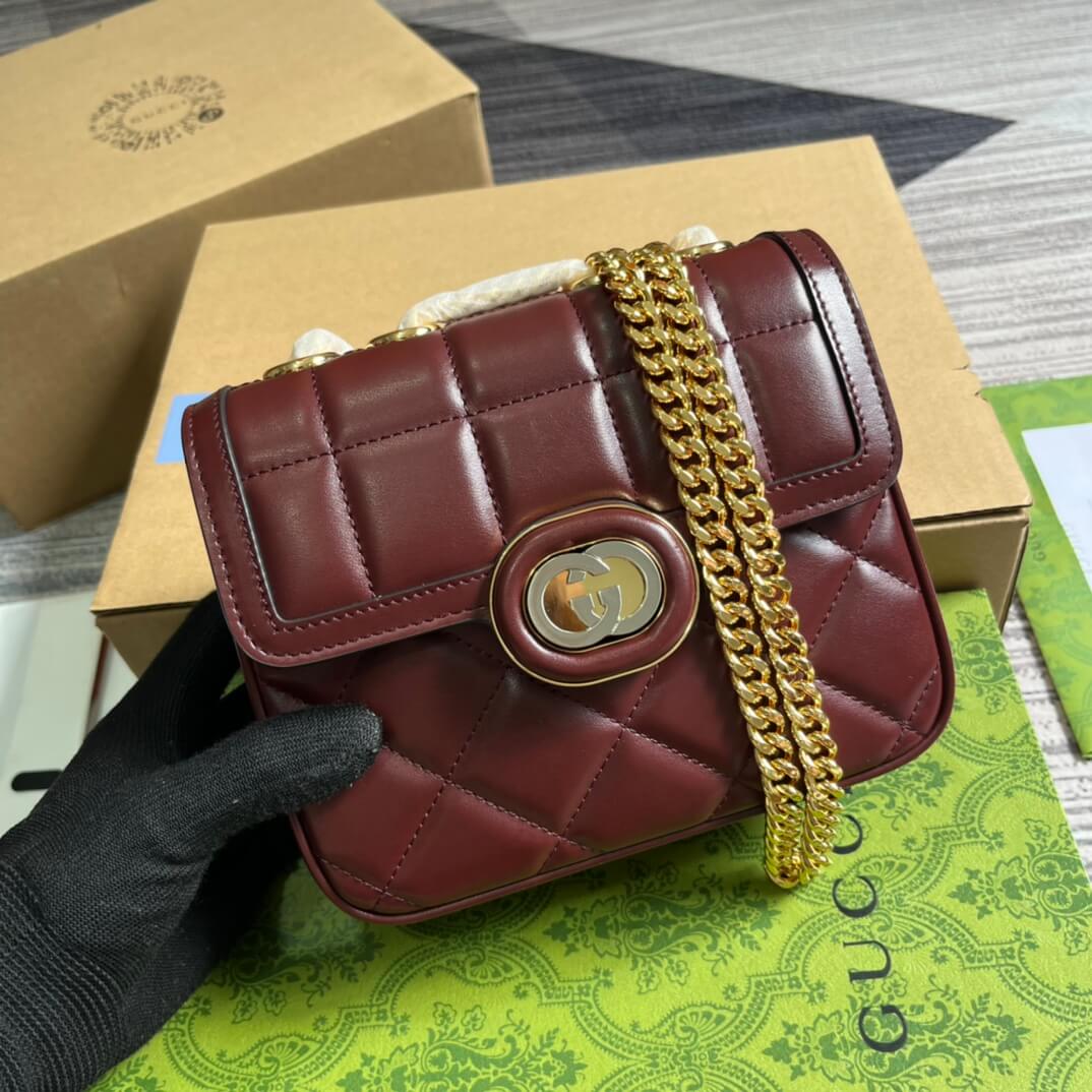 VBS 741457 Deco Small size shoulder bag 18cm crimson