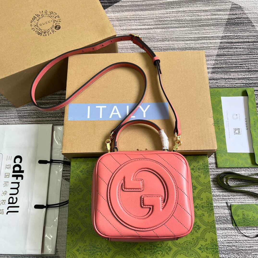 VBS744434 Blondie Handbag 17cm Rose Pink leather