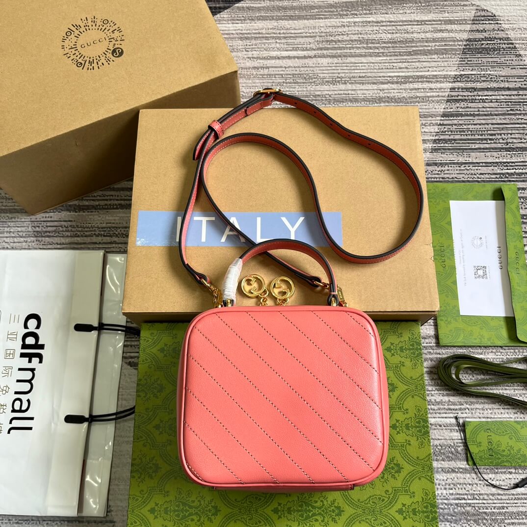 VBS744434 Blondie Handbag 17cm Rose Pink leather