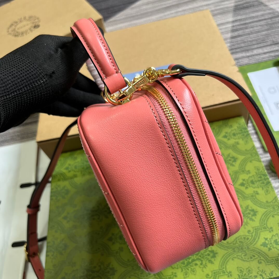 VBS744434 Blondie Handbag 17cm Rose Pink leather
