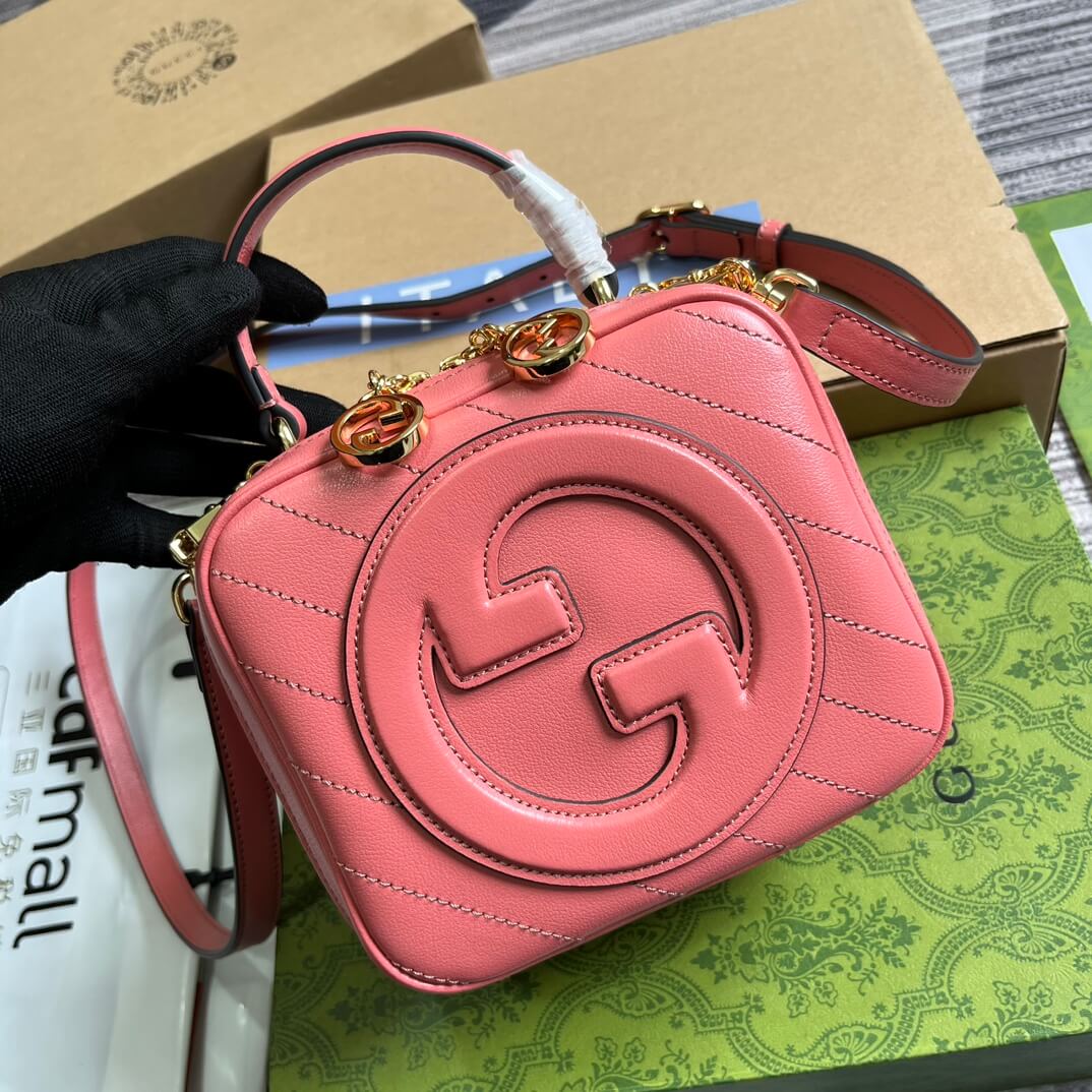 VBS744434 Blondie Handbag 17cm Rose Pink leather