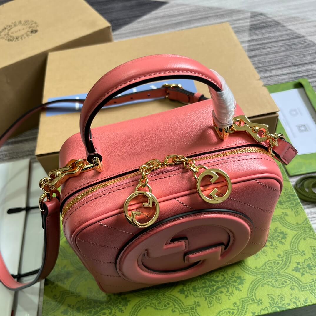 VBS744434 Blondie Handbag 17cm Rose Pink leather