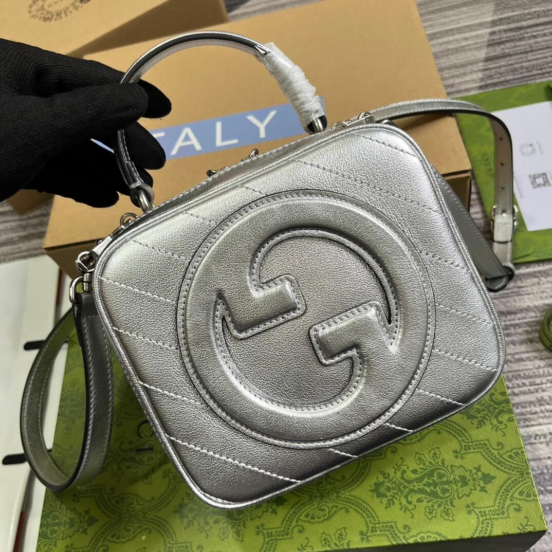 VBS744434 Blondie Handbag 17cm silvery leather