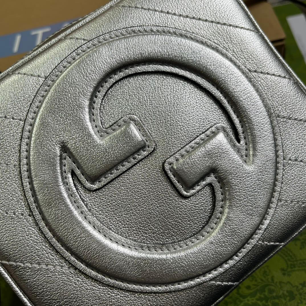 VBS744434 Blondie Handbag 17cm silvery leather