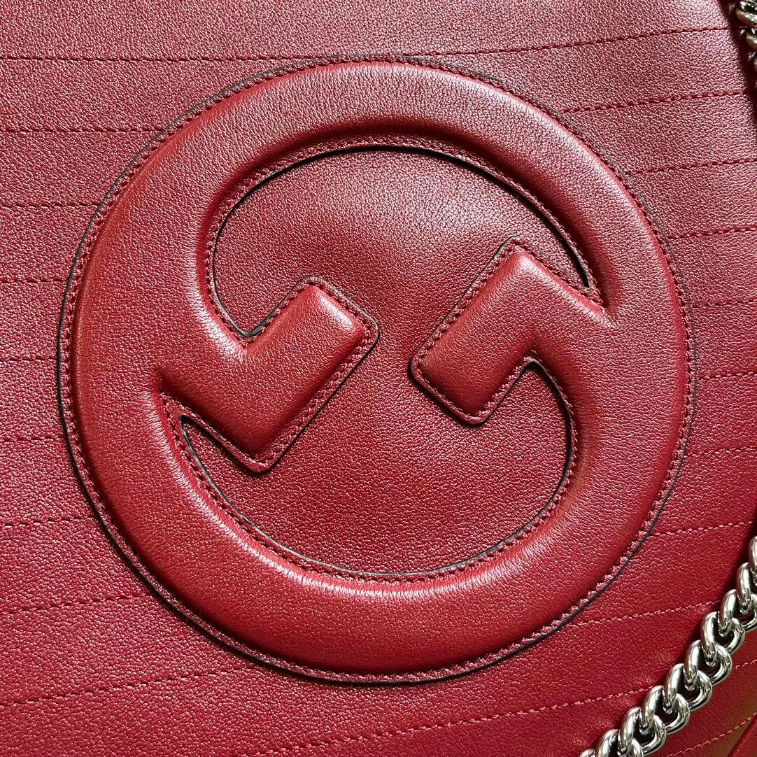 VBS751516 Blondie Handbag 34.5cm red COWHIDE/ REAL LEATHER