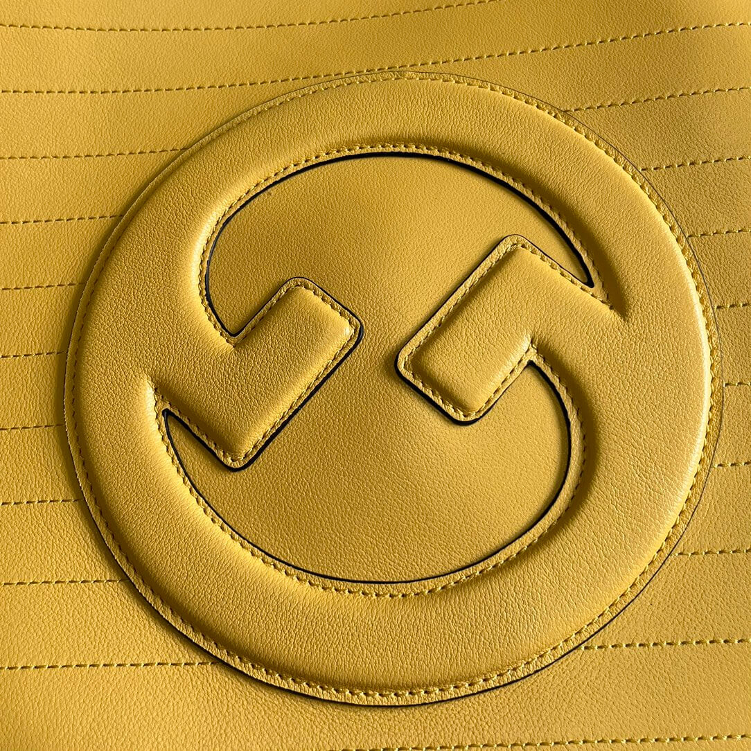 VBS751516 Blondie Handbag 34.5cm yellow COWHIDE/ REAL LEATHER