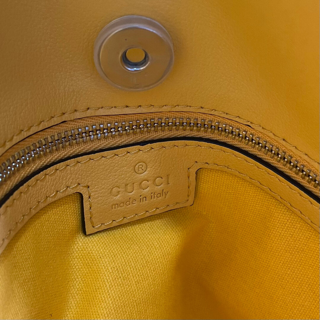 VBS751516 Blondie Handbag 34.5cm yellow COWHIDE/ REAL LEATHER