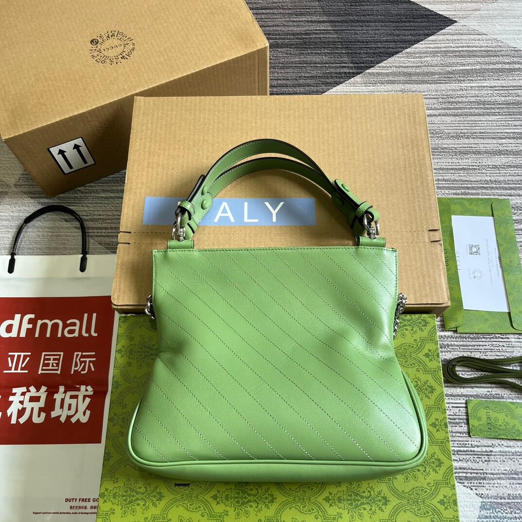 VBS751518 Blondie Handbag 24cm light green leather