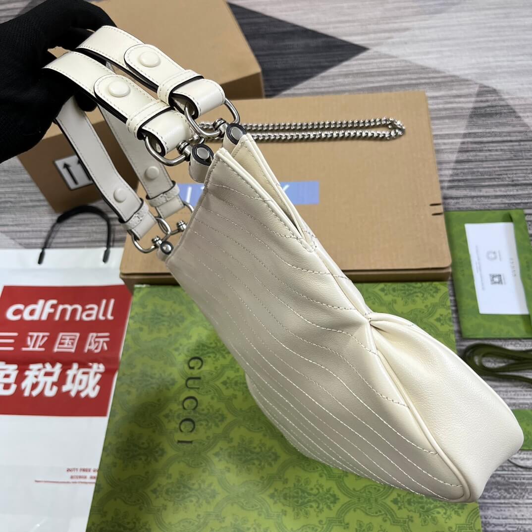 VBS751518 Blondie Handbag 24cm white leather Free shipping