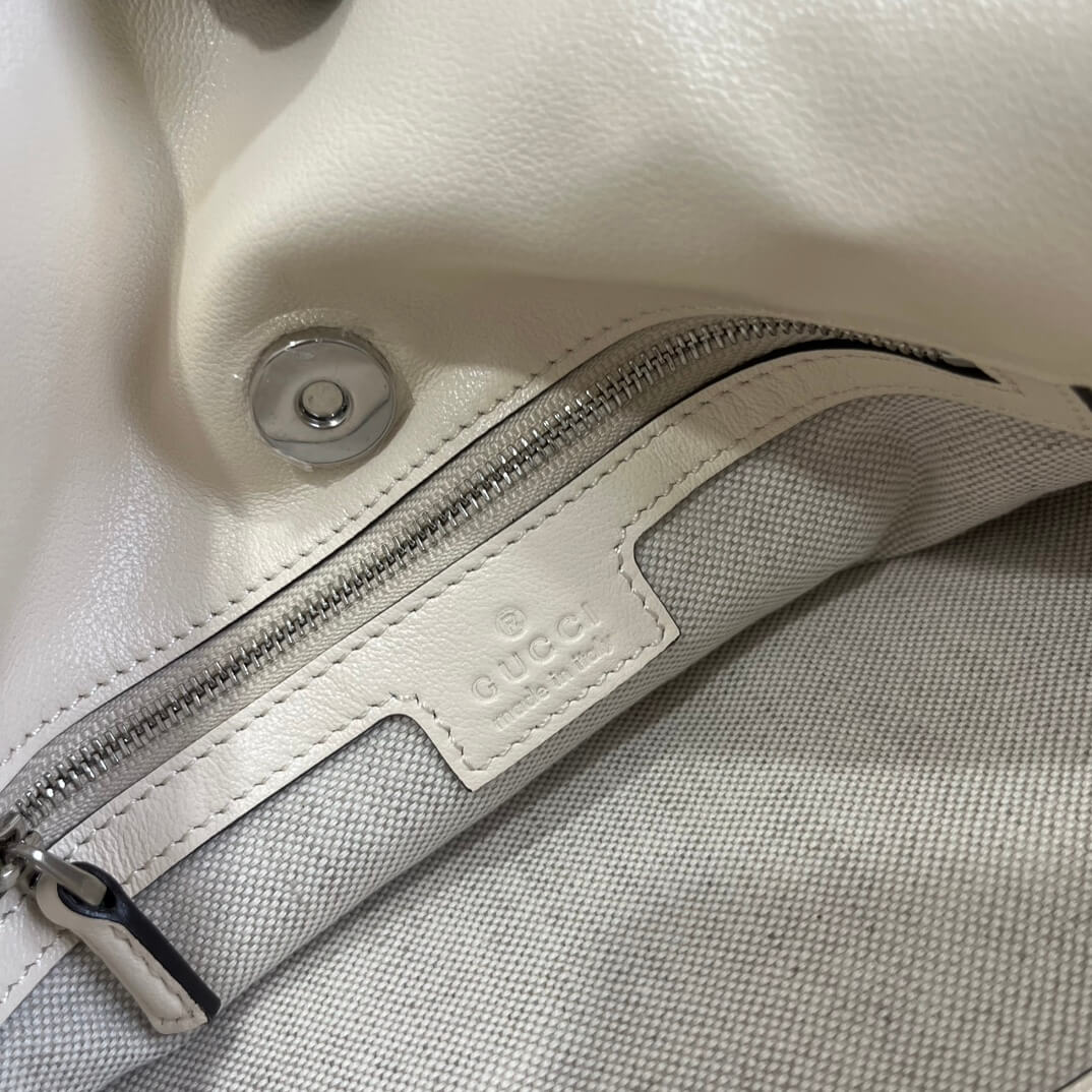 VBS751518 Blondie Handbag 24cm white leather Free shipping