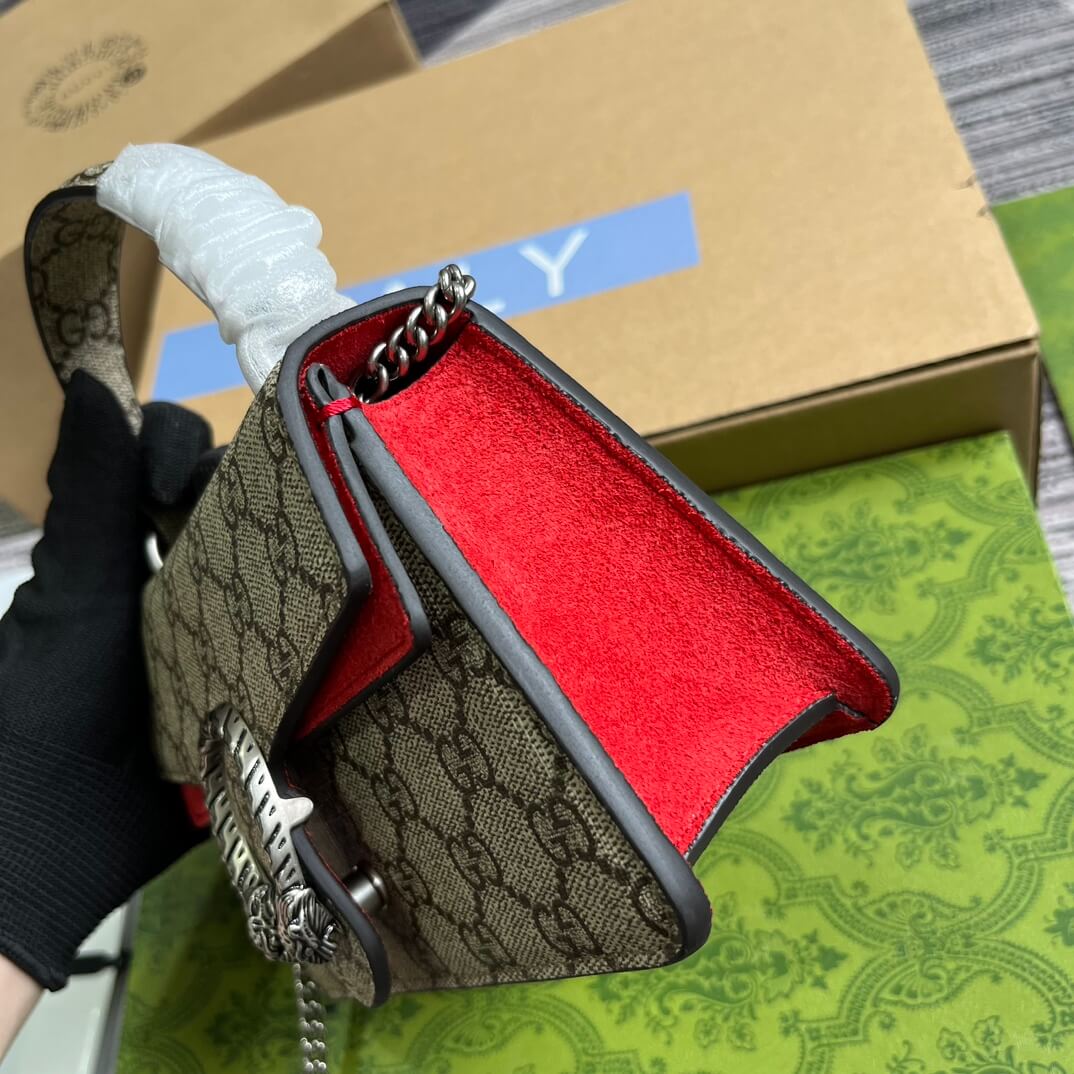 VBS752029 Dionysus Handbag Supreme 18cm Red PVC Free shipping